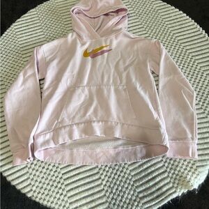 Nike Pink Hoodie with Gold Logo